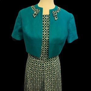 1960’s Dress with Jacket. Sewn from Vintage patt.